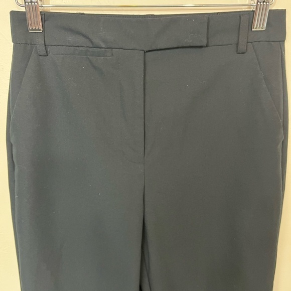 ASOS Design Flat Panel High Waist Straight Leg Trousers Black Size 0 - Picture 3 of 12